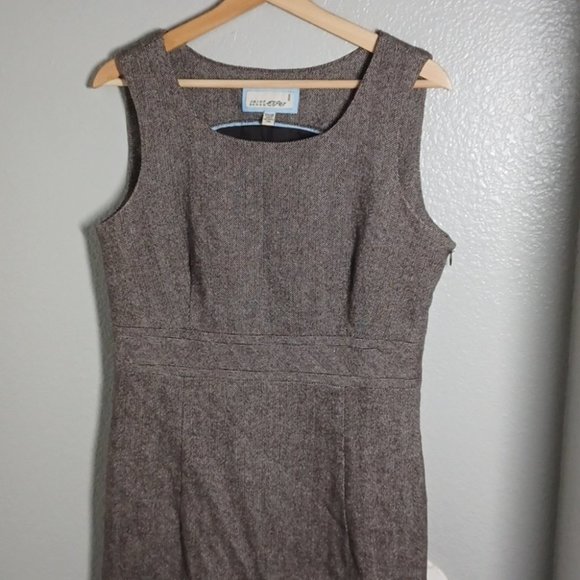 Vintage Espirt wool blend brown dress - Picture 2 of 7